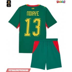 Lacne Dětský Futbalové dres Senegal Iliman Ndiaye #13 MS 2026 Krátky Rukáv - Preč (+ trenírky)